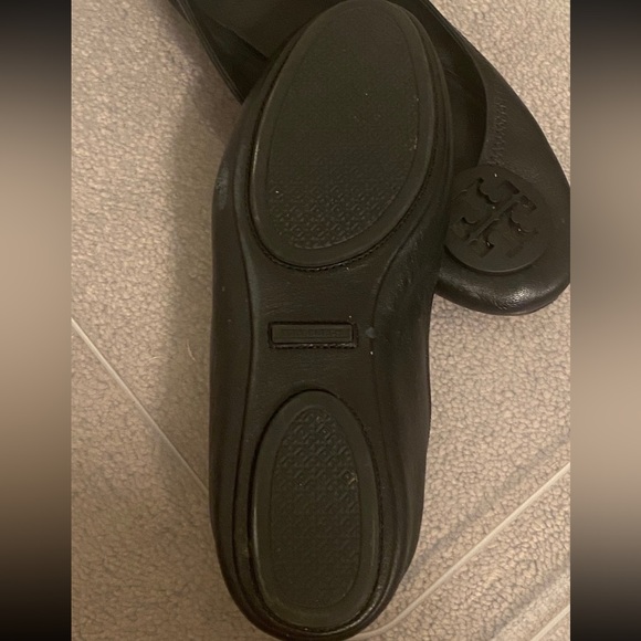 Tory Burch Black Minnie Flats - Picture 3 of 3